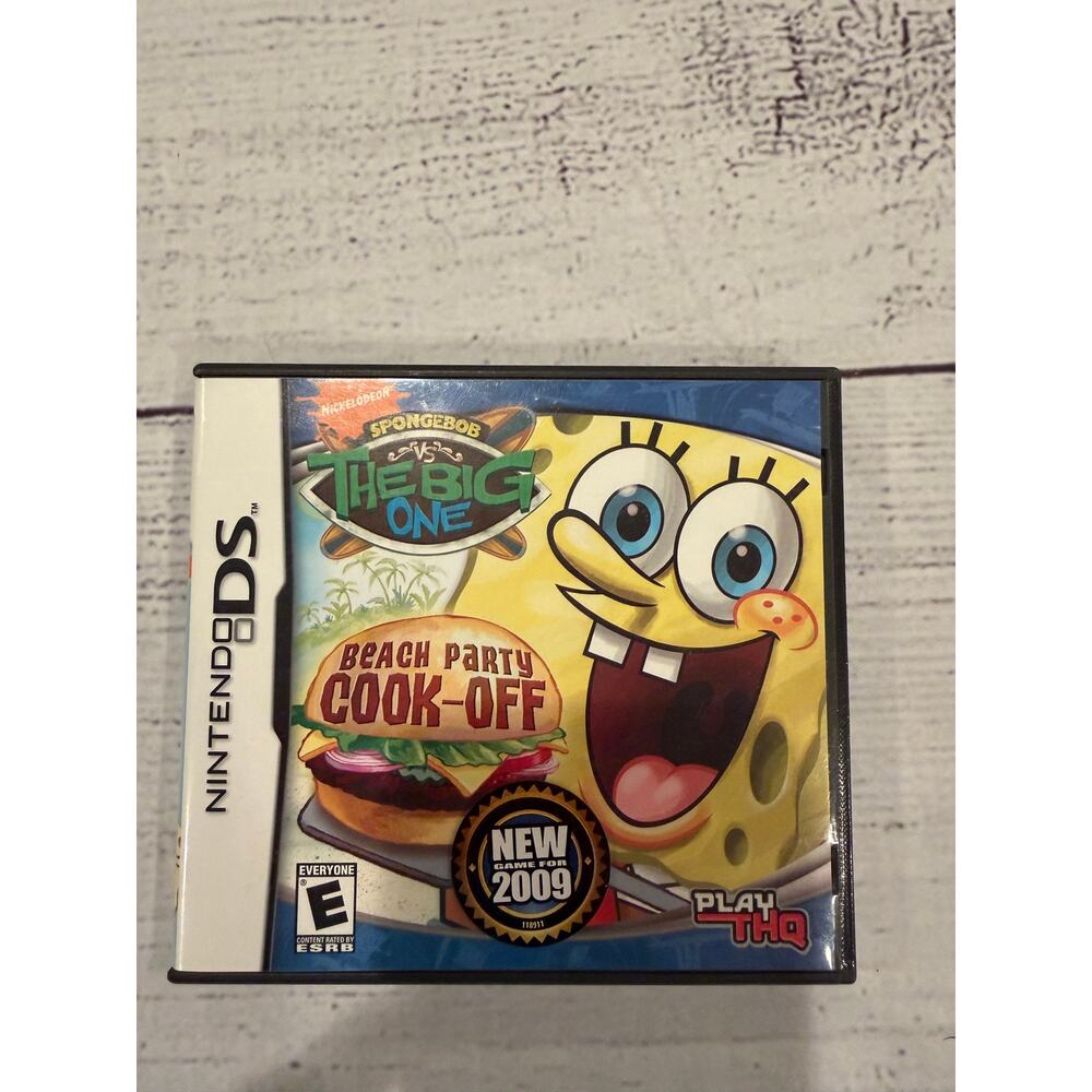 Sponge Bob The Big One Beach Party Cook Off Nintendo DS Game 2009